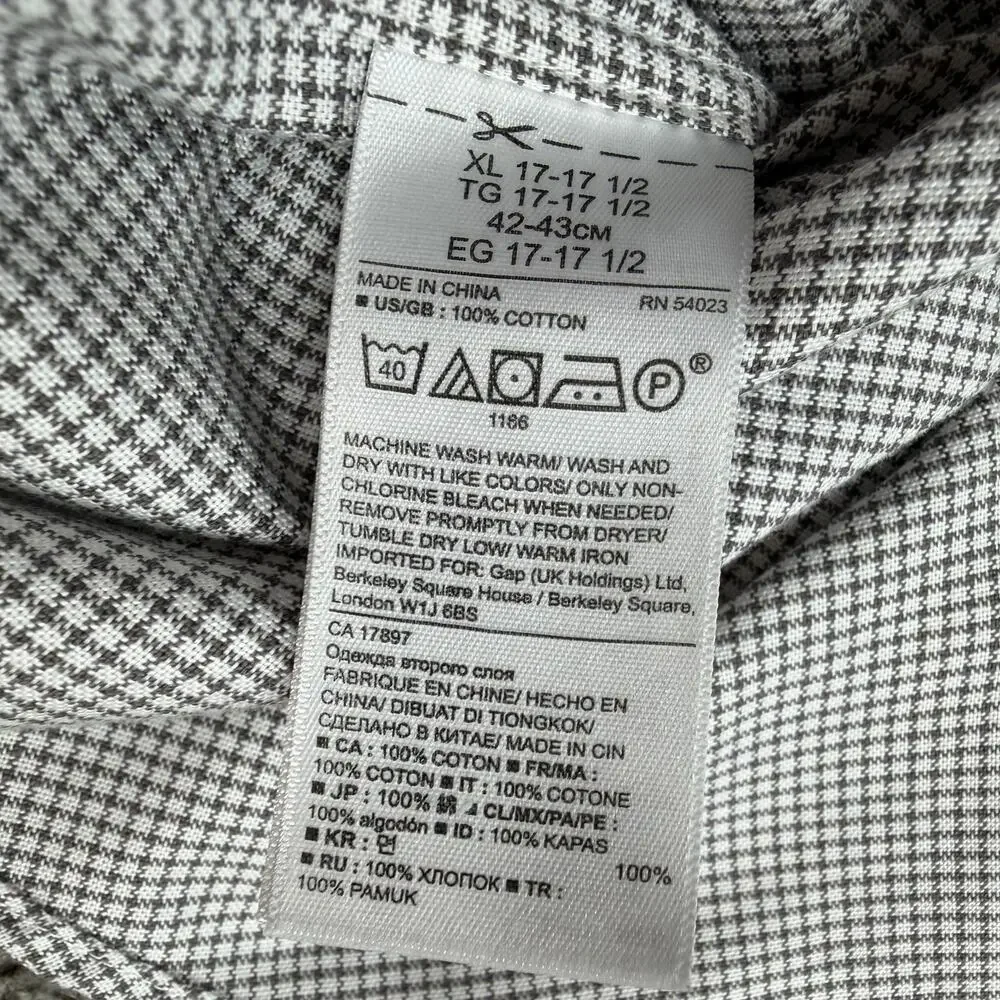 Banana Republic Camden Fit Men's Long Sleeve Button Up XL